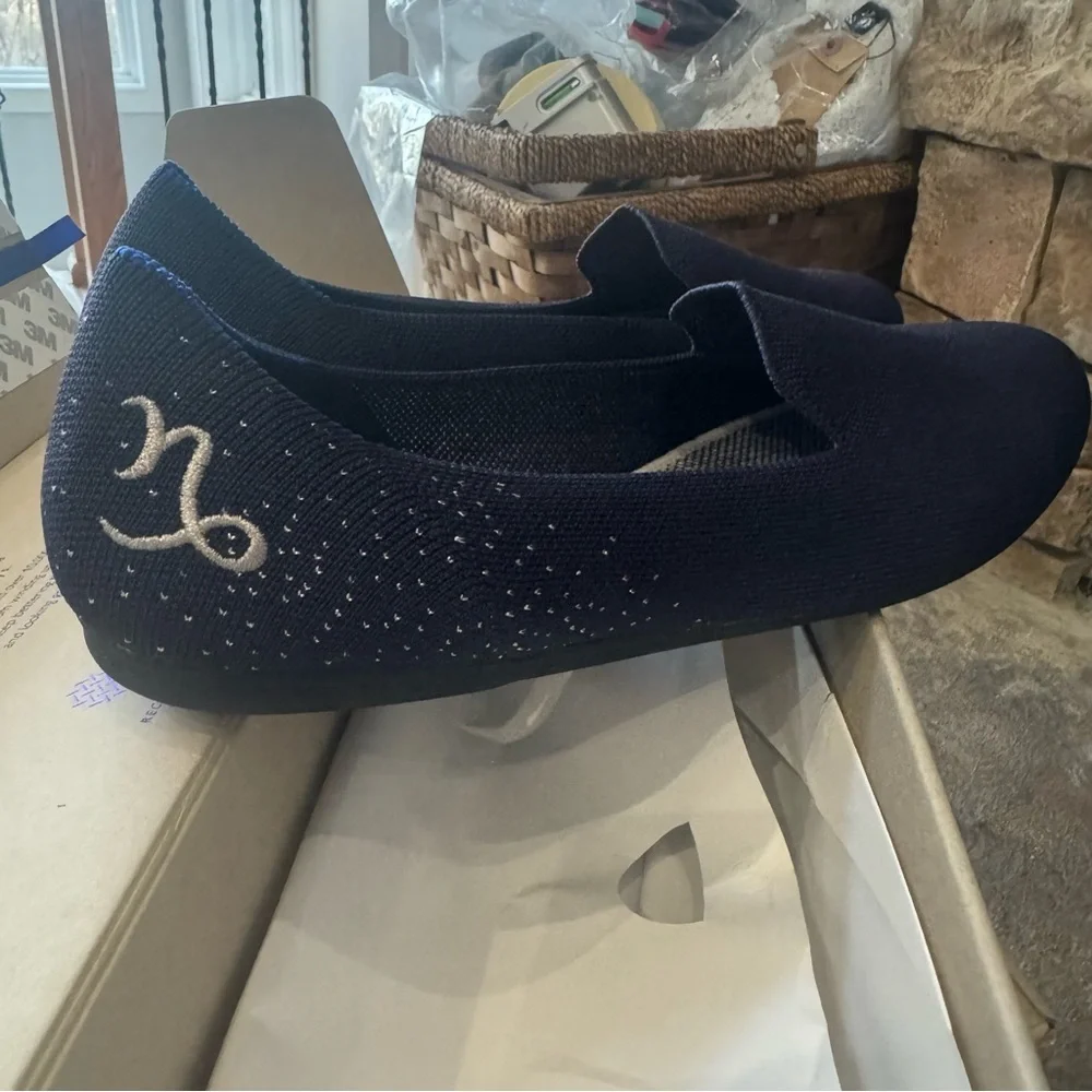 Rothy's The Capricorn Loafer Navy Blue Zodiac Flats